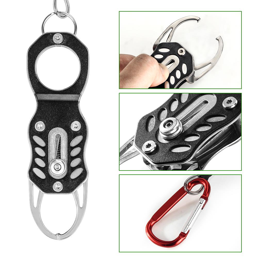 Rust Proof 304Stainless Steel Fish Grip Portable Lock Fishing Tackle Lip Clip Tool FishController Portable Professional