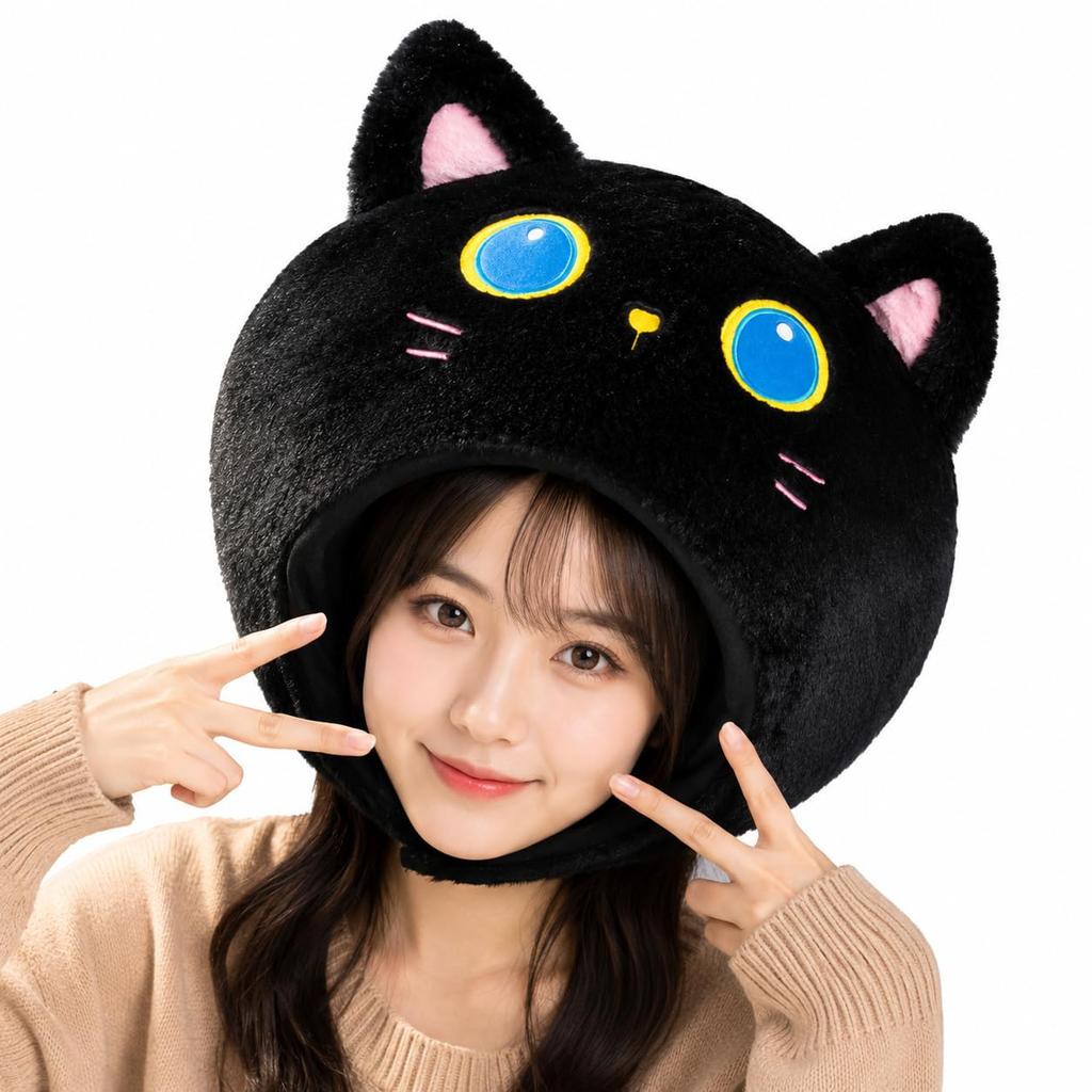 [DOKiDOKi] Cat Headpiece Hat, Black Cat Ears, Cosplay, Cute Black Cat, SNS Photoshoot, Event, Halloween, Party, Unisex, School Festival 4708 4826