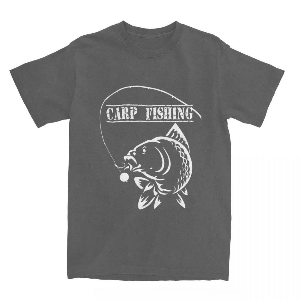 Summer Round Neck 3D Carp Fish Print Top Fashionable Casual Short Sleeved Men's T-shirts
