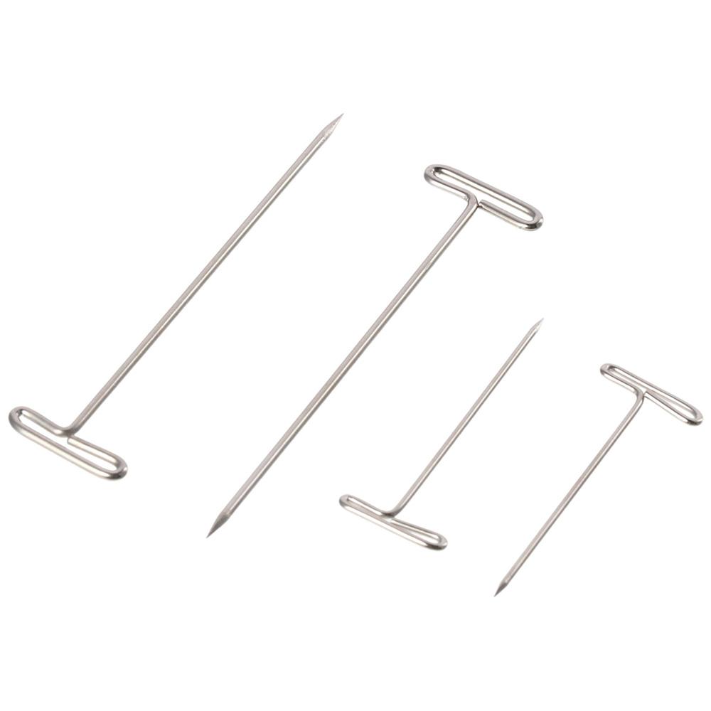 150pcs Stainless Steel Straight Pins 1&2 Inch Wig Heads Crafts T Pins  for Knitting Sewing