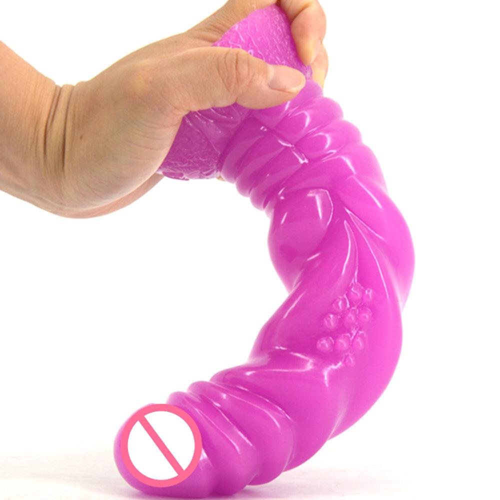 Realistic Silicone Dildo Thick Anal Plug Long Penis for Women with Thick Glans Real Dong and Powerful