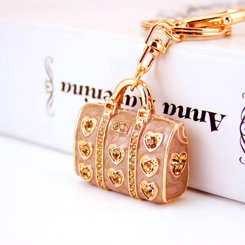 Creative Drip Oil Diamond Handbag Keychain Pendant Gift for Ladies