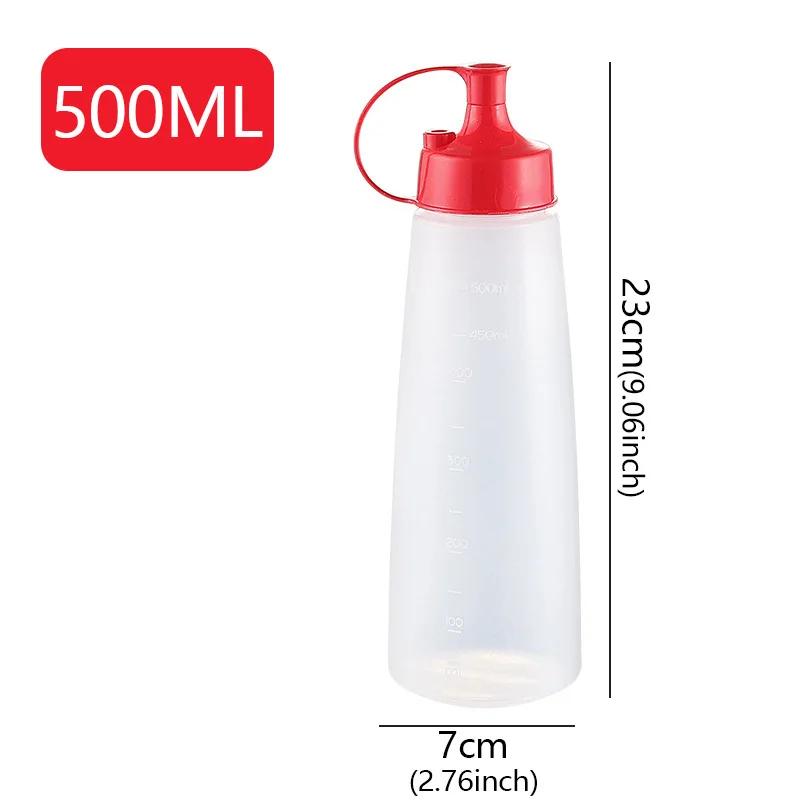 Squeeze Condiment Oil Bottles Can Sealing Cap Sauce Tomato Salad Dressing Food Grade Mustard Dispenser Kitchen Supplies