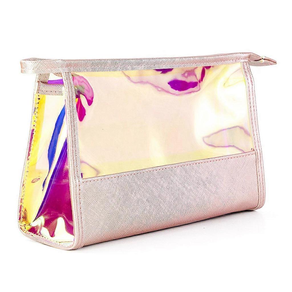 Iridescent Pouch Portable Zippered Toiletry Bag Waterproof Cosmetic Bags Gift Bags for Women Girls