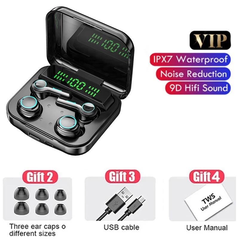 

M21 TWS Wireless Headphones Couple Noise Canceling Bluetooth Earphones 9D Stereo Sports Waterproof Four Earbuds Headset With Mic