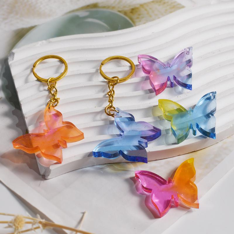 Silicone Mold Heart Star Flower Butterfly Pendant Making Geometry Handmade Diy Tool Uv Epoxy Resin Silicone Moulds