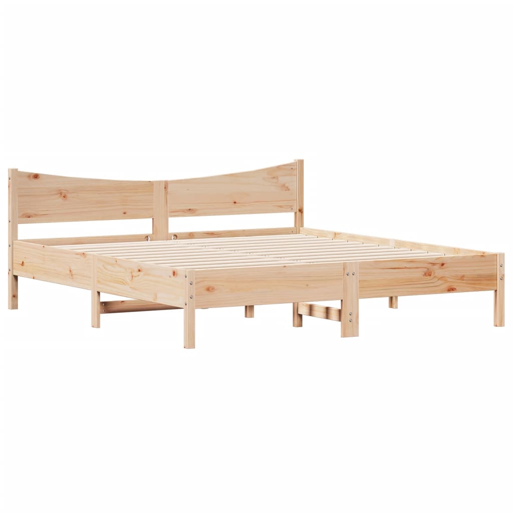 VidaXL Massivholzbett ohne Matratze 180x200 Kiefernholz