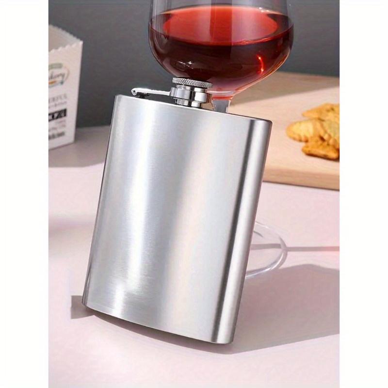 1 adet 6oz/8oz Paslanmaz Çelik Matara, Kare Matara - Aile, Arkadaşlar ve Noel İçin Mükemmel Hediye - Dayanıklı ve Kolay Temizlenir