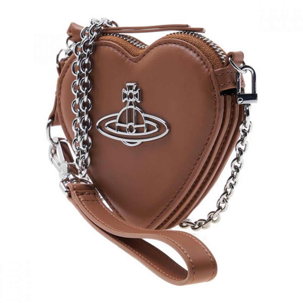 Vivienne Westwood Nappa Thin Line Heart Wristlet 53030023 L001l D405