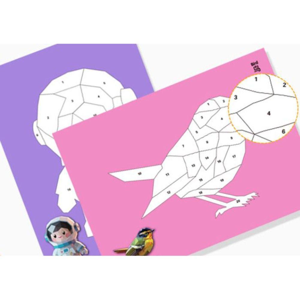 Paper DIY Paste Material Kit Handmade Animals Sticker Book Birthday Gift