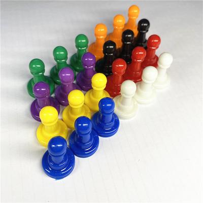 32 Stuks Plastic Pion Schaakstukken Voor Bordspellen Supplement Pakket, Component, Tafelblad Markeringen, Knutselen 8 Kleuren