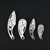 Conch Style Titanium Alloy Mini Knife with D2 Steel Blade, Stainless Steel Folding Design - Portable Keychain Box Opener