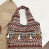 Retro Tassel Shoulder Bag Large Capacity Bohemian Messenger Bag Ethnic Style Vest Bag  Outdoor