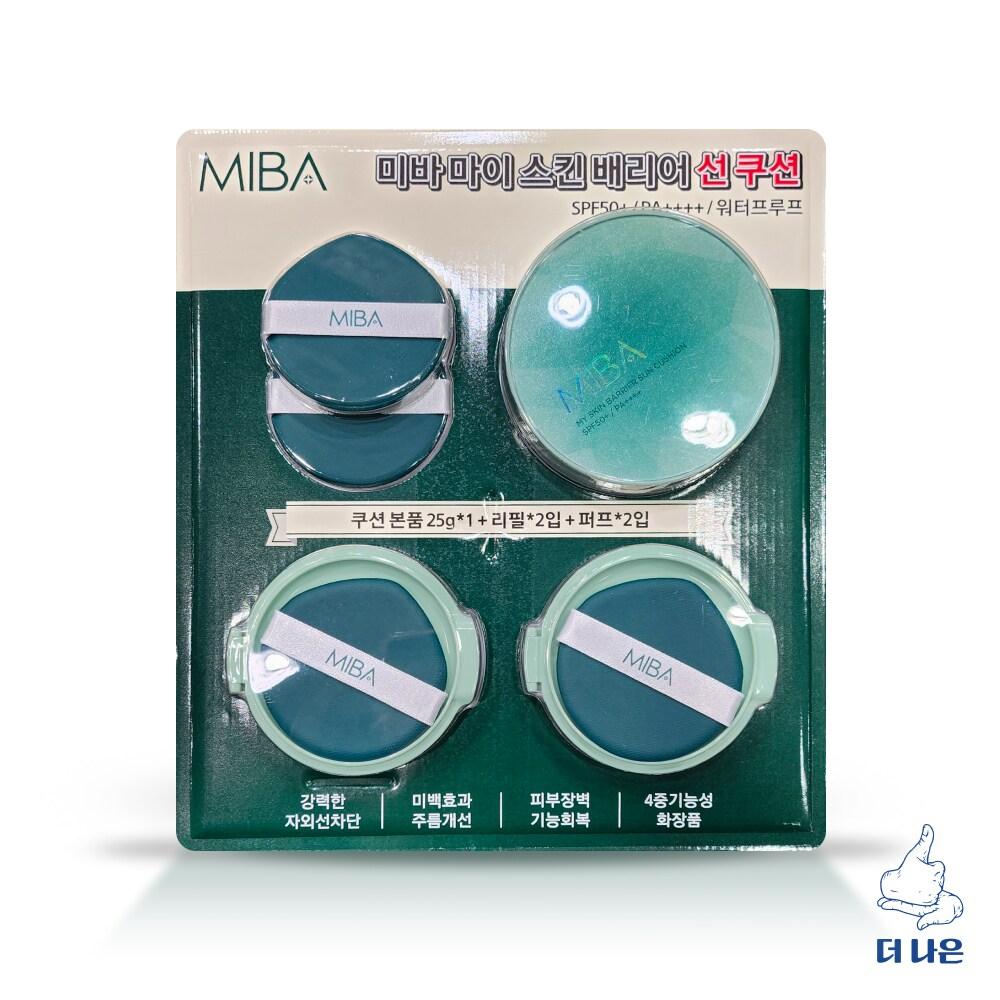 

Miba My Skin Barrier Sun Cushion 25g x 3 pieces + puff x 2 pieces /