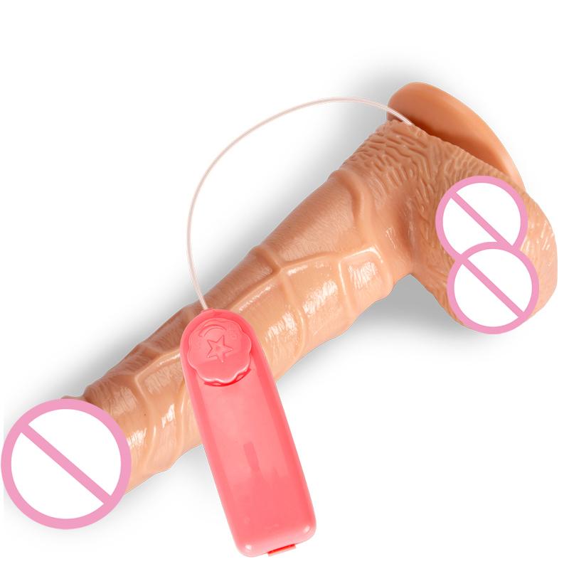 Dildo Vibrator Erotisches Sexspielzeug Realistischer riesiger Penis Starker Saugnapf Vibratoren für Frauen Vibrierende Produkte für Erwachsene Sexshop