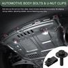 20PCS M6-1.0 Automotive Body Bolt & U-Nut Clips Kit, Bumper Clips, Bumper Fender Liner Push Pull Metal Rust-Resistant U Retainer, Engine Splash