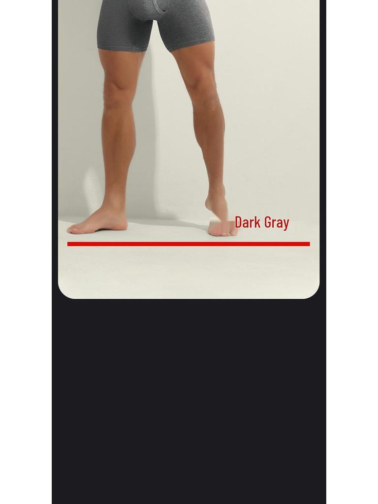 Erkek Yüksek Bel Pamuklu Boxer Külot - Büyük, Sürtünme Önleyici, Büyük Beden, Sıcak, Spor.