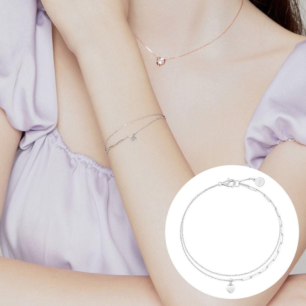 [9/26 Sequential Shipping] Lala J Heart Clip Bracelet (Jjljb03Bs320Sw7S0)