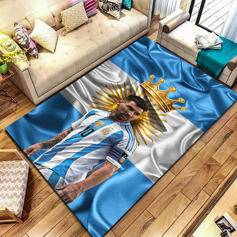 Lionel Messi Carpet Rug for Living Room Bedroom Home Sofa Decoration,Kids play Non-slip Floor Mat