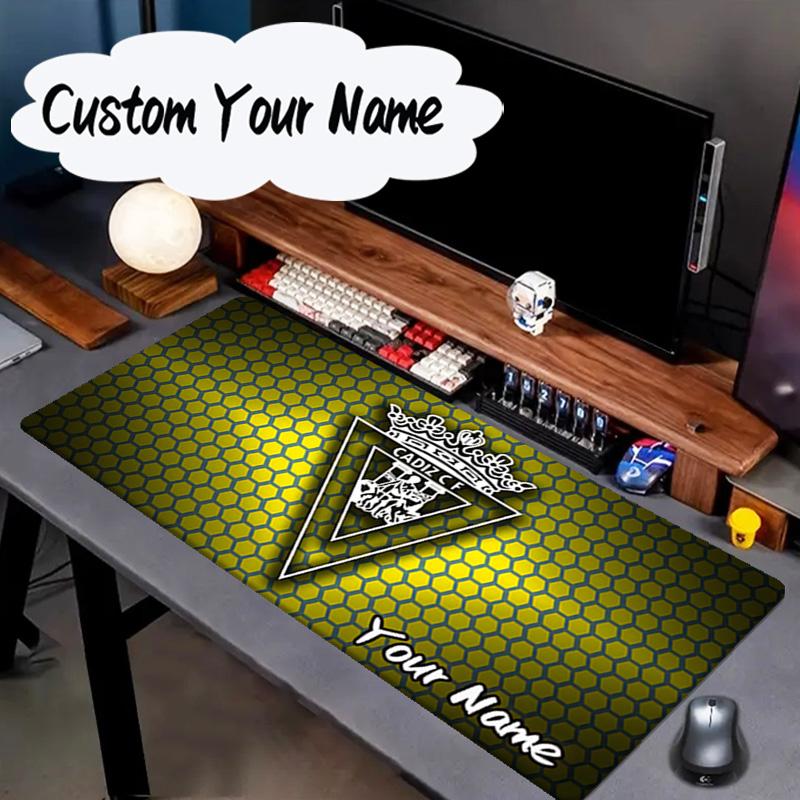 Custom Name Mouse pad Cadiz Cf Badge Design Mouse pad, Gaming Mouse Pad, keyboard pad, Desk Decor for computer notebook Fan Birthday Gift