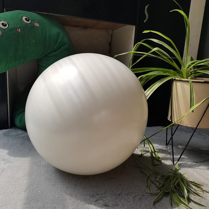Взрывобезопасный матовый надувной шар для йоги из ПВХ - Чисто-белый декоративный шар