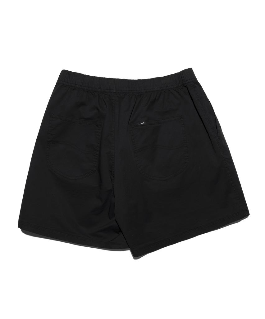 LEE Cotton Elastic Waist Shorts Black