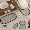 Badezimmer-Matten-Set Rutschfeste Badematte Gummi Super Saugfähig Badewanne Toiletten-Seiten-Bodenmatte Waschraum-Eingang Fußmatte Heimdekor
