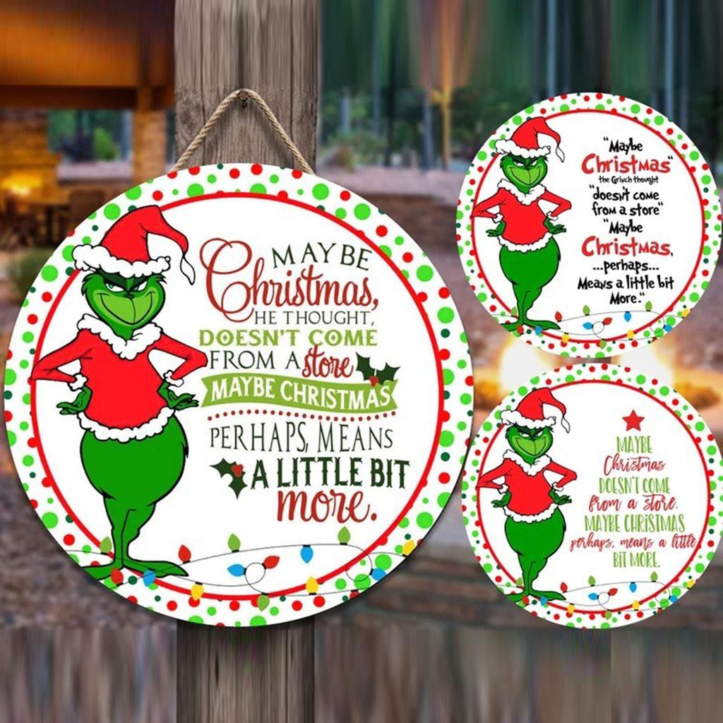 Vánoční dekorace Závěsné cedule Dveřní cedule pro sváteční výzdobu Veselé Vánoce Tématické party Potřeby Dvůr veranda Nástěnné okno Dekorace do dětského pokoje