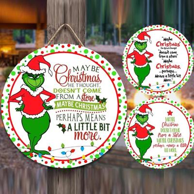 Christmas Decorations Hanging Signs Door Sign For Holiday Decor Merry Xmas Themed Party Supplies Yard Porch Wall Window Kid’s Room Decoration