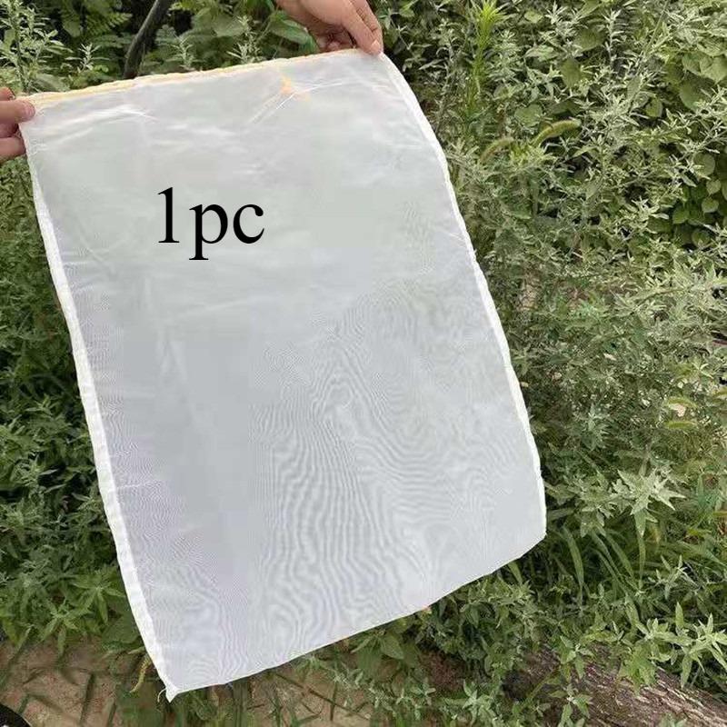 

Beekeeping Honey Strainer Filter Fiber Net Honey Strainer 5 Gallon Bucket Screen Fiber Bee Filter Net Mesh Strainer Drawstring 55x44cm