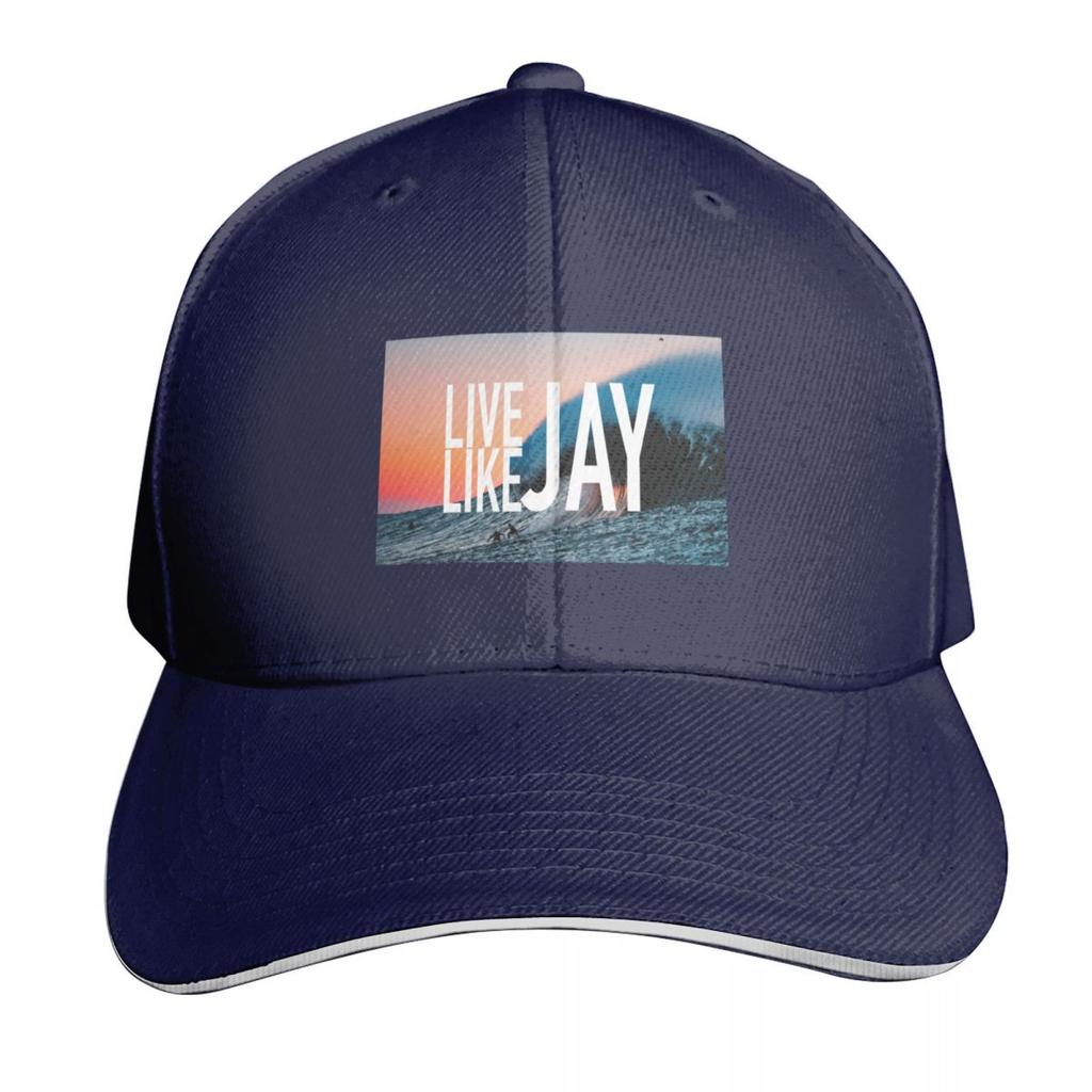 Live Like Jay Baseball Cap Snapback Flat Bill Strapback Dad Hat Six Panel Structured Crown