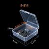Transparent Rectangular Craft & Storage Box - Small Parts Organizer