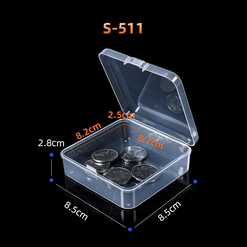 Transparent Rectangular Craft & Storage Box - Small Parts Organizer