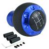 Lunsom PU Shift Knob 5 Speed Ball Shift Knob General Auto Manual Car (Blue)