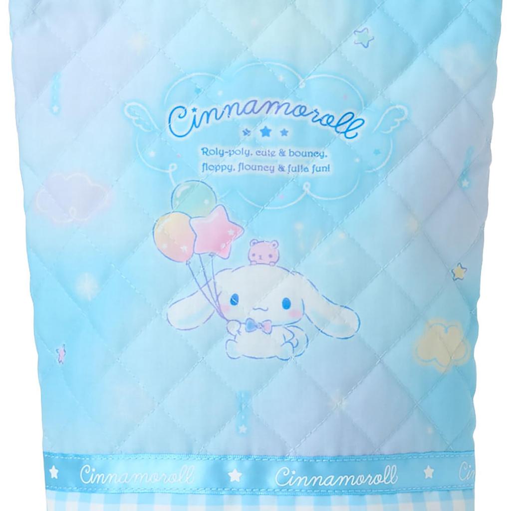 Sanrio Quilted Shoe Cinnamoroll Indoor Shoes Bag with Name 113972 Bag, Design, Kids' Space,