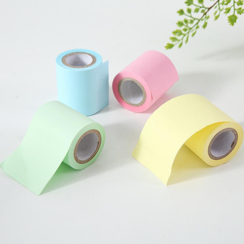 Creative Tape-Style Sticky Notes Tearable Paper Core Rolls 5.8m Long Durable Strong Convenient For Office And School Supplies