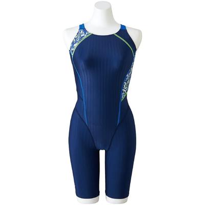Stream Ace Half Suit for Competitive Challenge Size XL Women's (Masters Back) Swimming, Swimmer, Masters, N2MG2741, (Navy/Blue)
