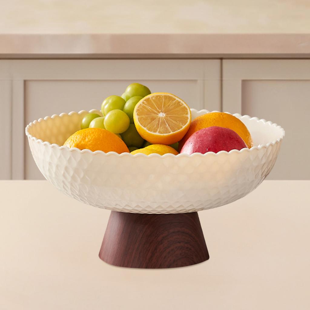 Fruit Bowl Basket Desk Organizer Holder Countertop with Draining Holes Serving Tray Plate for Restaurant Parties Snack Food
