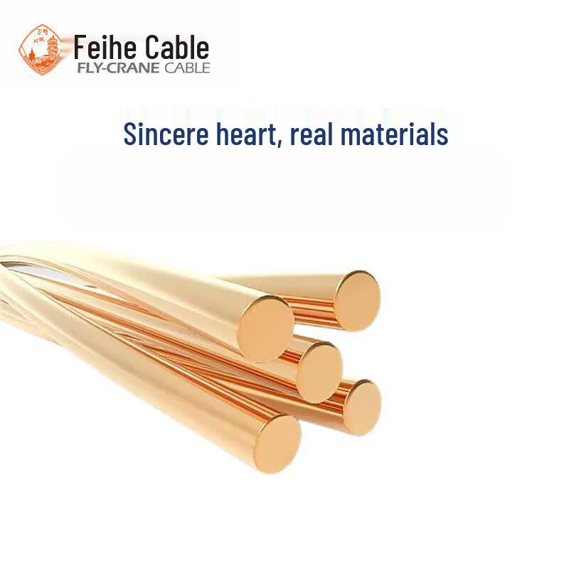 Feihe WDZBN-BYJ 4mm² 105°C Halogen-Free Low Smoke Flame Retardant Solid Copper Wire