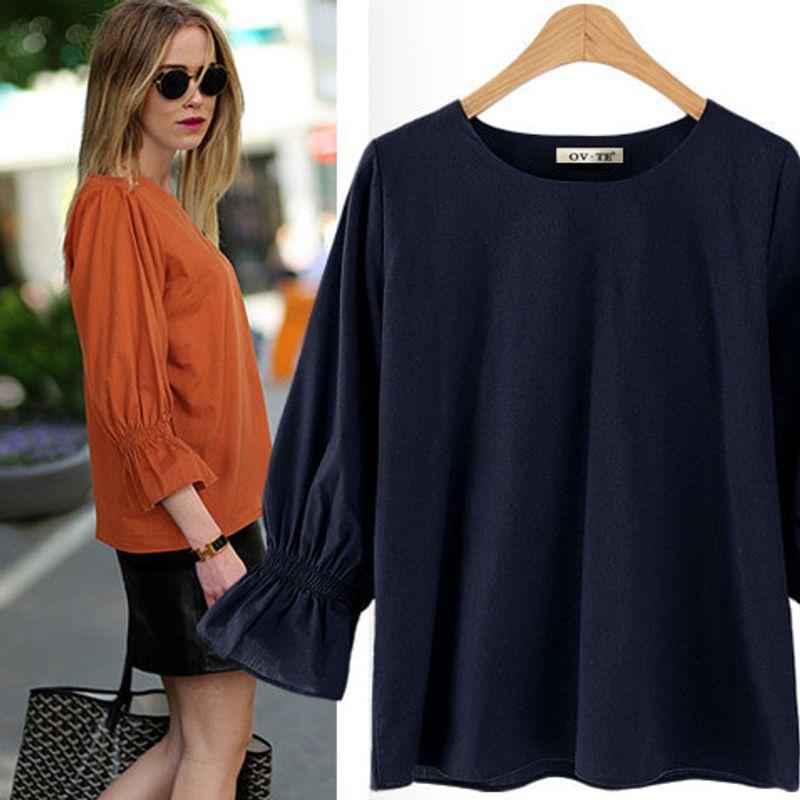 

EBay Amazon Loose T-shirt Sun Protection Clothing Chiffon Shirt Green Plus size XL