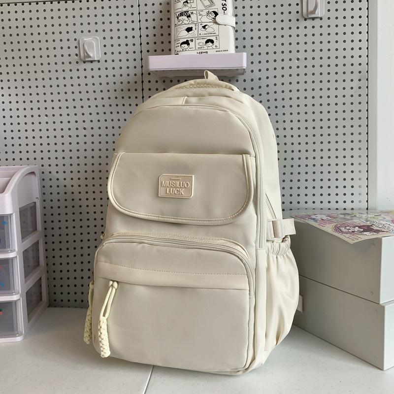 Schoolbag Japanese ins Backpack College Wind Large Capacity Multi-compartment Lightweight Middle School Student School Bag College Student Travel