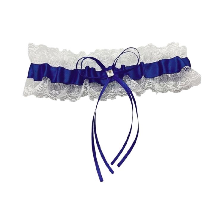 Elegant Rose Flower Garter with Bowknot Adjustable Lace Leg Band for Women Holiday Wedding Dress Outfits