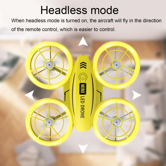 Kids Mini Drone Remote Control Colorful LED Quadcopter 360° Flip Children