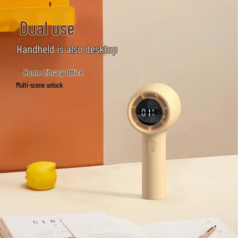Mini Digital Display Portable USB Fan