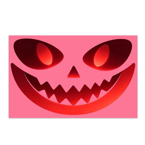 Halloween Ghost Face Decorations Glow In The Dark Sticker, Self-adhesive Shape Decals, Peel And Stick Decals Waterproof PVC Stickers, for Walls