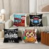 Fashion US Route 66 Pillow Case Suitable For Bedrooms Living Rooms Cars Home Decoration