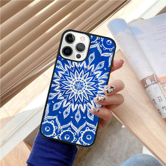 Mandala flower Pattern Coque Shell For iPhone 17 Air 15 16 14 13 12 Pro Max 11 Pro Max Plus Phone Case Cover