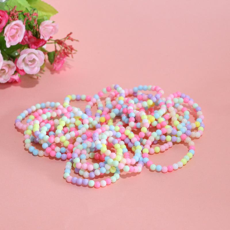 10-30Pcs Colorful Beads Bracelet Kids Girls Birthday Party Favors Goodie Pinata Filler Baby Shower Wedding Guest Treat Gifts