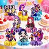 Easy Setup Party Decor 8Pcs Honeycomb Table Decoration Desktop Ornament Movie Hunters Birthday Happy Atmosphere Centerpiece Kids Supplies Photo