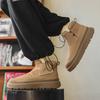 Mens Boots New Autumn Winter Ankle Boots Men's Outdoor Warm Casual Shoes Versatile Thick Soled Anti Slip Snow Boots Men Shoes